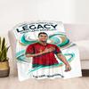 Ronaldo's Portugal Legacy Blanket Ultra-Soft Great for Office Bed Sofa All-Season Use Warmthful Decor Suitable for Gifting Relatives and Friends