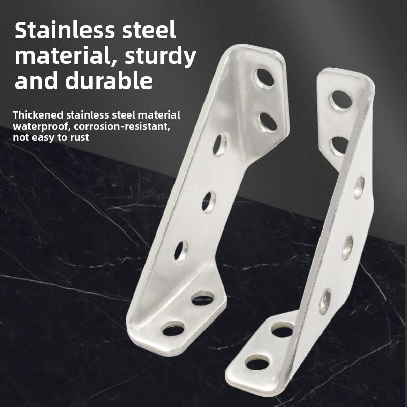 Angle Bracket Thickened Stainless Steel Three Side Right Angle Furniture Hardware Connection Fitting Corner Aluminum Extrusion