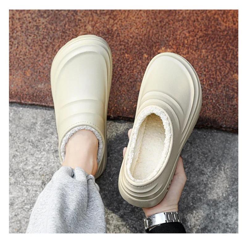 Hausschuhe Herren Winter Warme Hausschuhe Wasserdichte Gartenschuhe Indoor Slipper Prägnante Schuhe für Männer