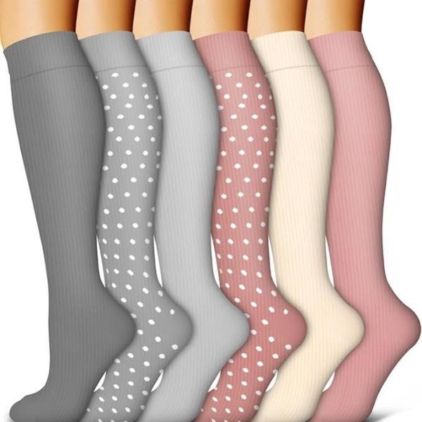 Drucksocken Damen Herbst Bein Kompressionssocken Strümpfe Europäische und Amerikanische Wadenstrümpfe Yoga-Socken