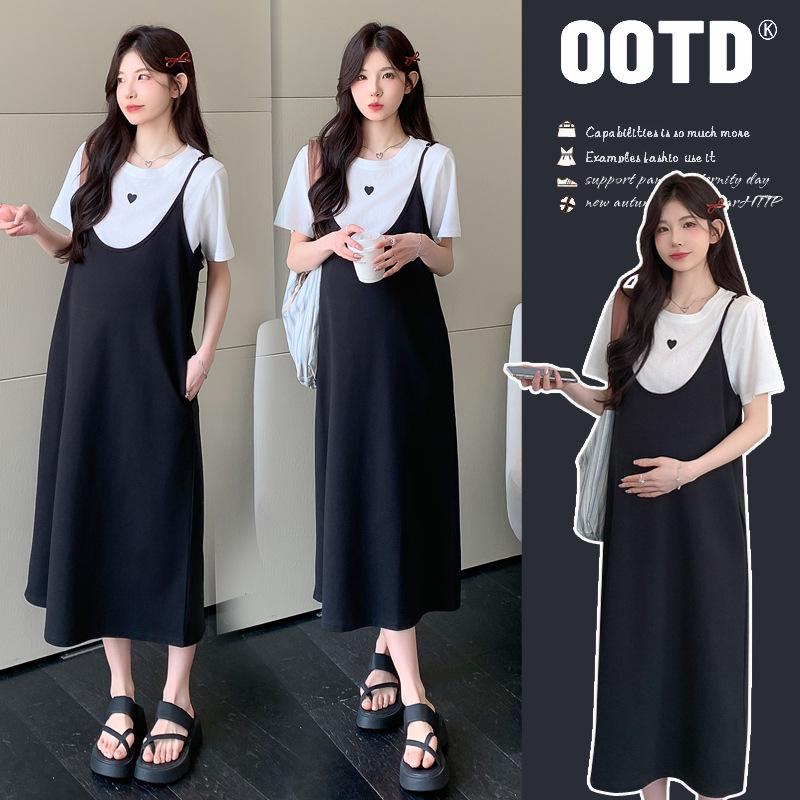 Maternity Summer 2026 Plus Size Loose Two-Piece Set