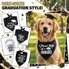 Haustier-Abschluss-Bandana Hundeschal Verstellbares Binden mit Abschlusskappen-Design Leichtes Baumwollgewebe für kleine, mittlere, große Hunde und Katzen