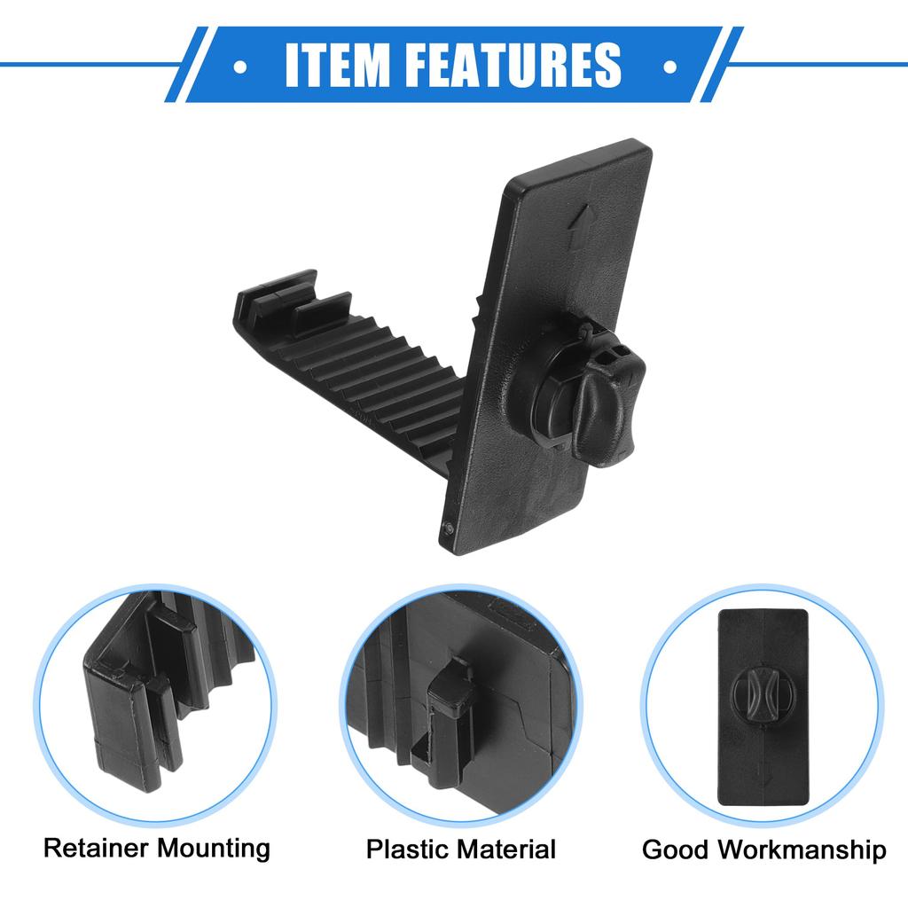 VekAuto Honda and Acura 2 Pack Car Holder Retainer Durable Black Plastic L Shape Floor Mat Retainer Clips