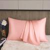 Silk Satin Pillowcase Simple Solid Color Pillow Cover Bedding Household Smooth Multicolor Satin Pillowcase Household 66x51cm