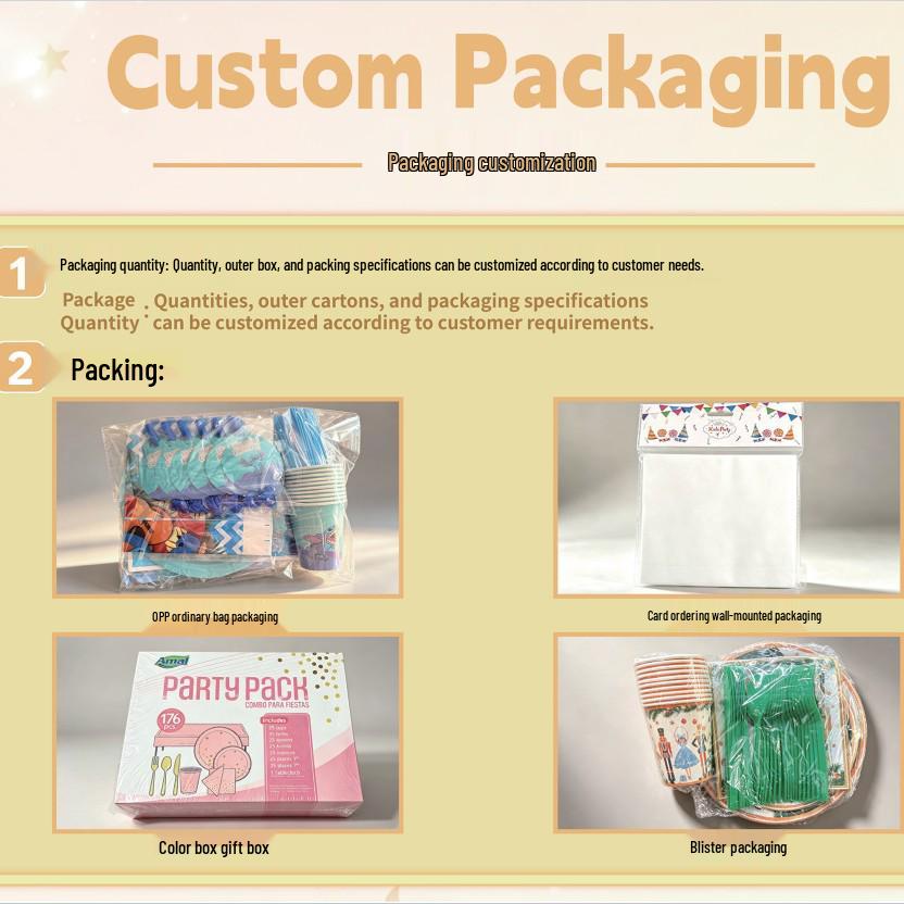 Baozi Party Decor Set: Squeeze Toy Plates, Cups, Napkins, Banners, Balloons, Cake Toppers