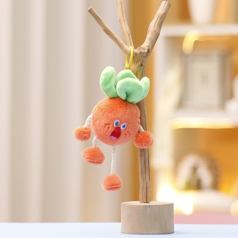 Cute Vegetable Plush Toy Cartoon Cabbage Corn Broccoli Pendant Soft Stuffed Doll Keychain Backpack Car Bag Decor Kid Gift