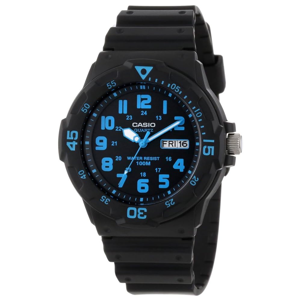 

Casio MRW-200H-2B Military Style Men s Watch Blue Index Sport Gear Water Resistant 200m