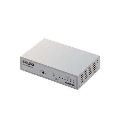 Elecom Hub Switch Gigabit 5 Porturi cu Magnet Alimentare Carcasă Metalică Încorporat EHC-G05MN-HJW