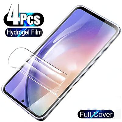 4ks hydrogélová fólia pre Samsung Galaxy A54 5G A52 A51 A71 A70 A50 A53 A14 A13 A12 A34 A73 A72 A22 A50 A33 A32 Ochranná fólia