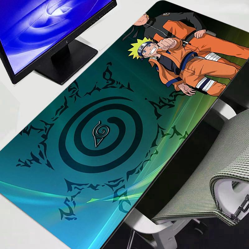 Large E-sports Mouse Pad Naruto Smooth Flexible Rubber Gamer PC Computer Keyboard For CSGO Kawaii Mosuepad Durable