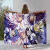 Cute Puella Magi Madoka Magica Cartoon Flannel Blanket,Ultra Soft Warm Plush Throw for Home Bedroom Bed Sofa Cover Office Picnic