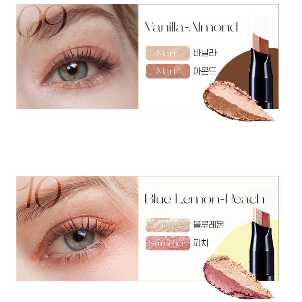 

ELROEL Blanc Двойные тени-стик – 1,4 г 4 типа/ Двойные оттенки, Макияж, , Корейская косметика, K-beauty 09 Vanilla-Almond