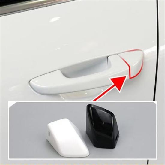 Black White Exterior Front Door Handle Key Hole Cover for Porsche Cayenne 11-17