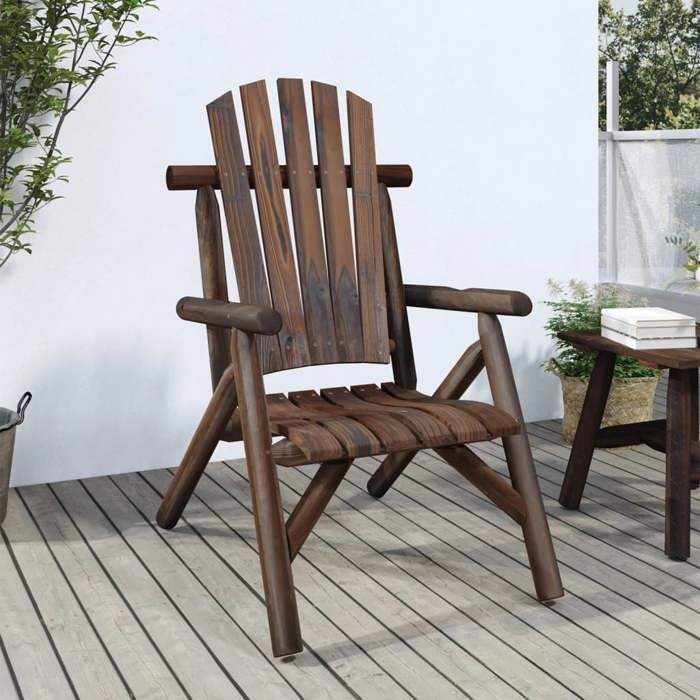VidaXL Chaise de jardin 68x86x103 cm bois massif d'épicéa 363344