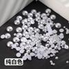 High Quality 3mm-40mm ABS Pearls With Hole Multi Sizes Nonporous Pearl Loose Beads Semicircle Plastic Pearls for Garment