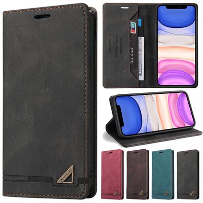 Luksusa RFID bloķēšanas aizsargājošs ādas atlokamais futrālis iPhone 15 14 13 12 11 Pro Max SE 2 X XS XR 8 7 Plus maka tālruņa statīva vāciņš