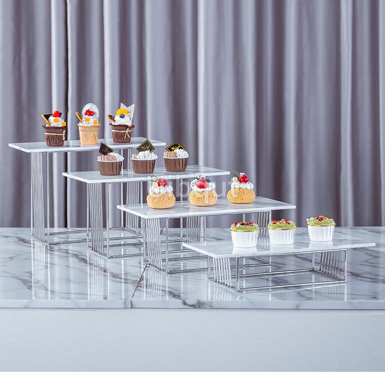 show exhibition Gold Shiny Cake rack sushi Snack Stand ceramic Plate Buffet Banquet Decor Wedding dessert table display holder