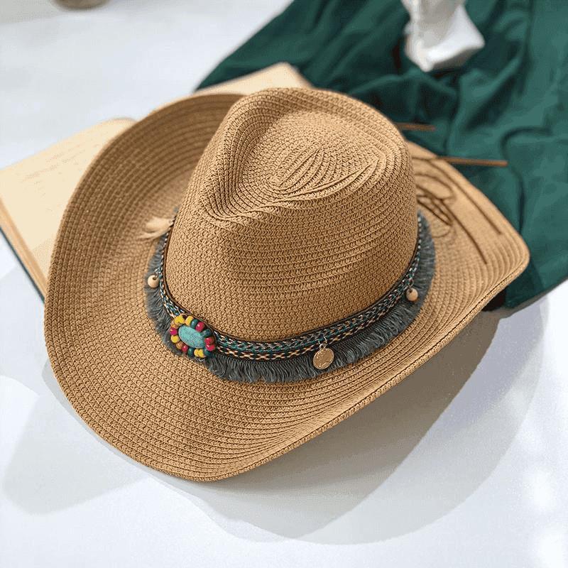 JYL TS DIY Hollow Out Beret  Summer Straw Cap Woven Straw