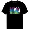 LED Sound Control Music Bar Flashing Luminous Short Sleeve T-shirt for Trendy Clubbing Men and Women.