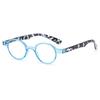 HD Lenses Reading Glasses for Women Men Trendy Flora Printed Far Sight Eyeglasses Retro Casual Small Round Plus Diopter Eyewear
