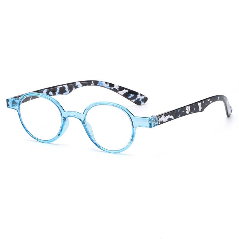 HD Lenses Reading Glasses for Women Men Trendy Flora Printed Far Sight Eyeglasses Retro Casual Small Round Plus Diopter Eyewear