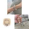 No Ip Summer Stainless Steel Heart Crown Charm Bracelet For Fashionable Women
