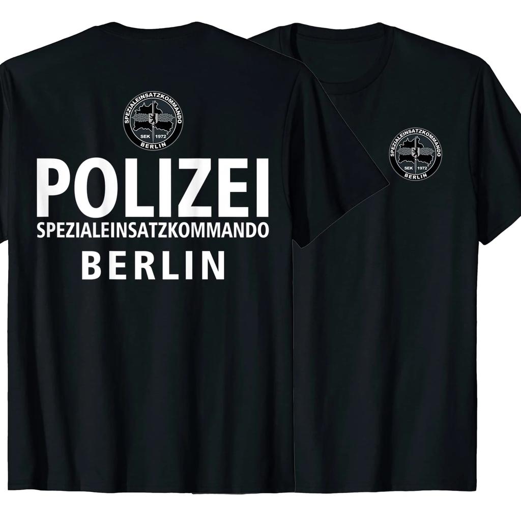 Germany Berlin SWAT SEK Spezialeinsatzkommando TShirt Premium Cotton Short Sleeve ONeck Mens T Shirt New S4XL Heavyweight