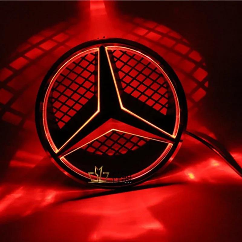 C200 E200 Dla Mercedes Benz dla MERCEDES BENZ Podświetlane Logo Przednie Emblemat Oświetlenie Grillu Odznaka Grillu LED W166 W176 W204 W207 W212 W218