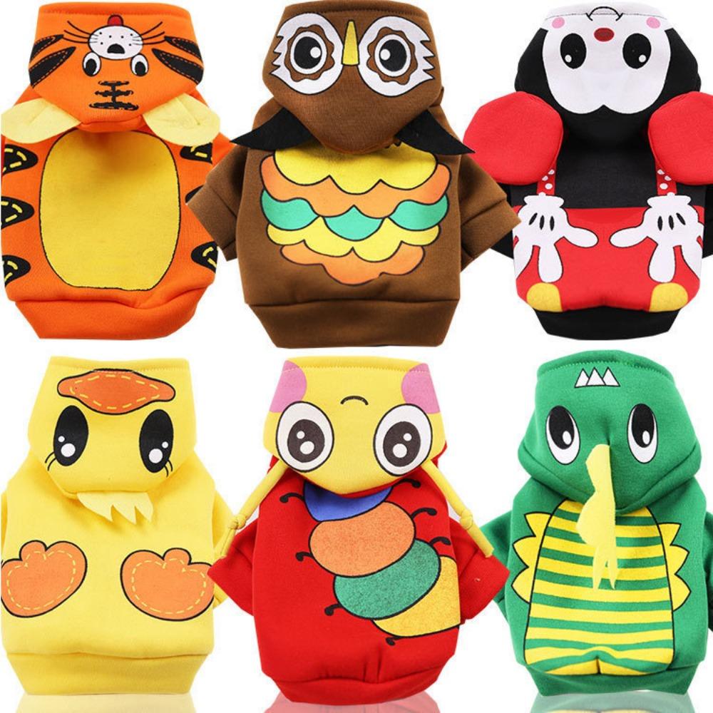 Hood transformation outfit cartoon dog cat pet clothes dog supplies autumn and winter new medium-sized dog and cat clothing