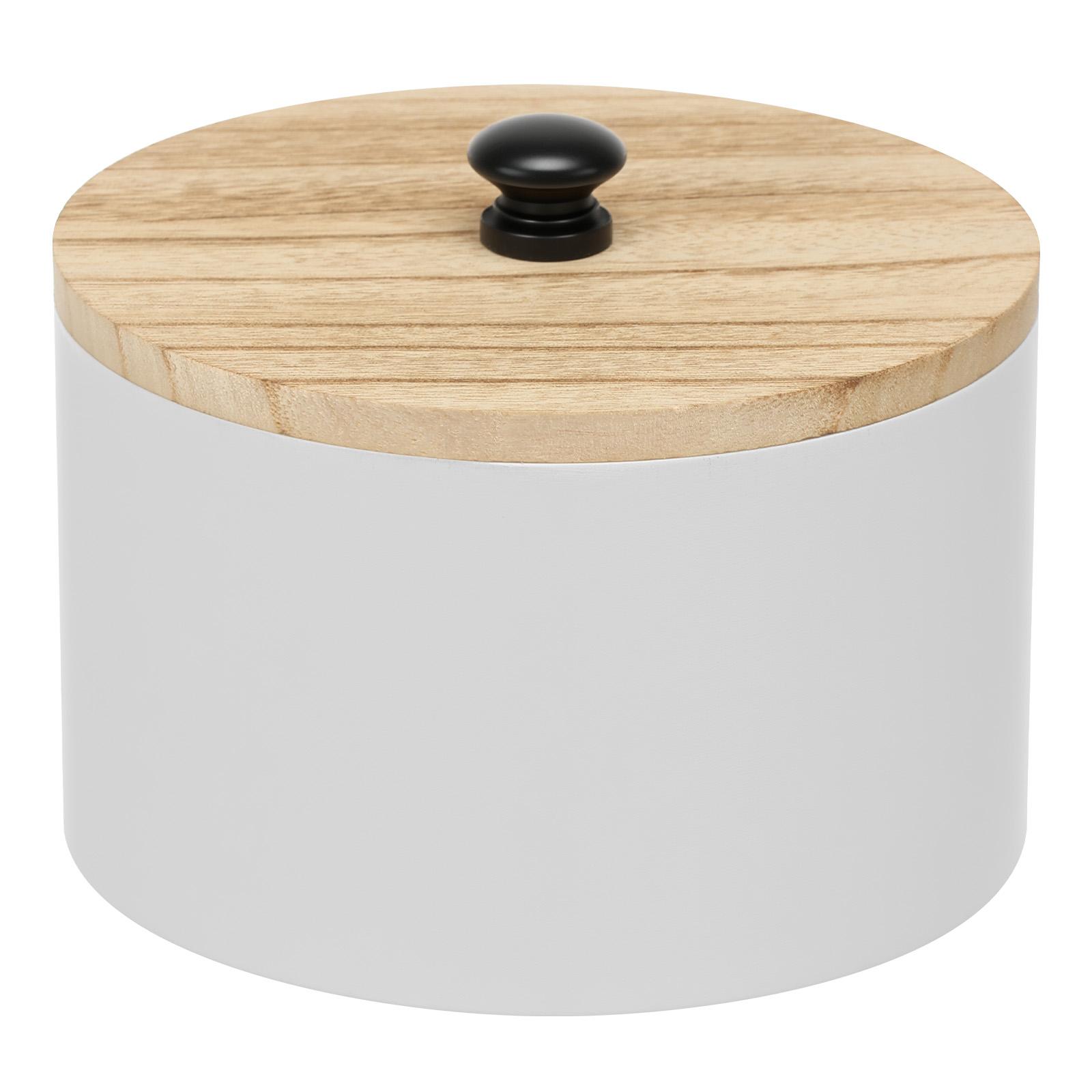 

Coffee Filter Paper Container Wood Coffee Filter Holder Storage Box Dispenser with Lid Large Capacity Bar Counter Organizer білий