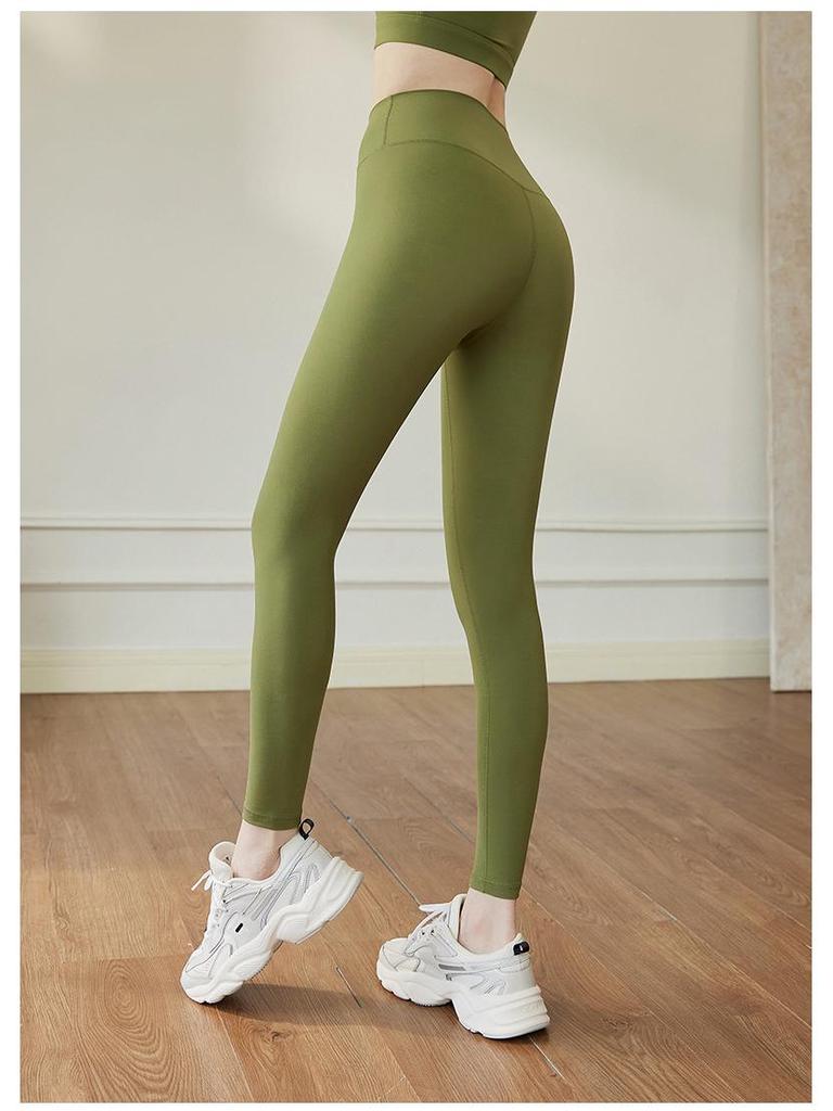 Women's High-Elastic Peach Enhancing Yoga Pants - Tummy Control & No Seamline Sports Leggings