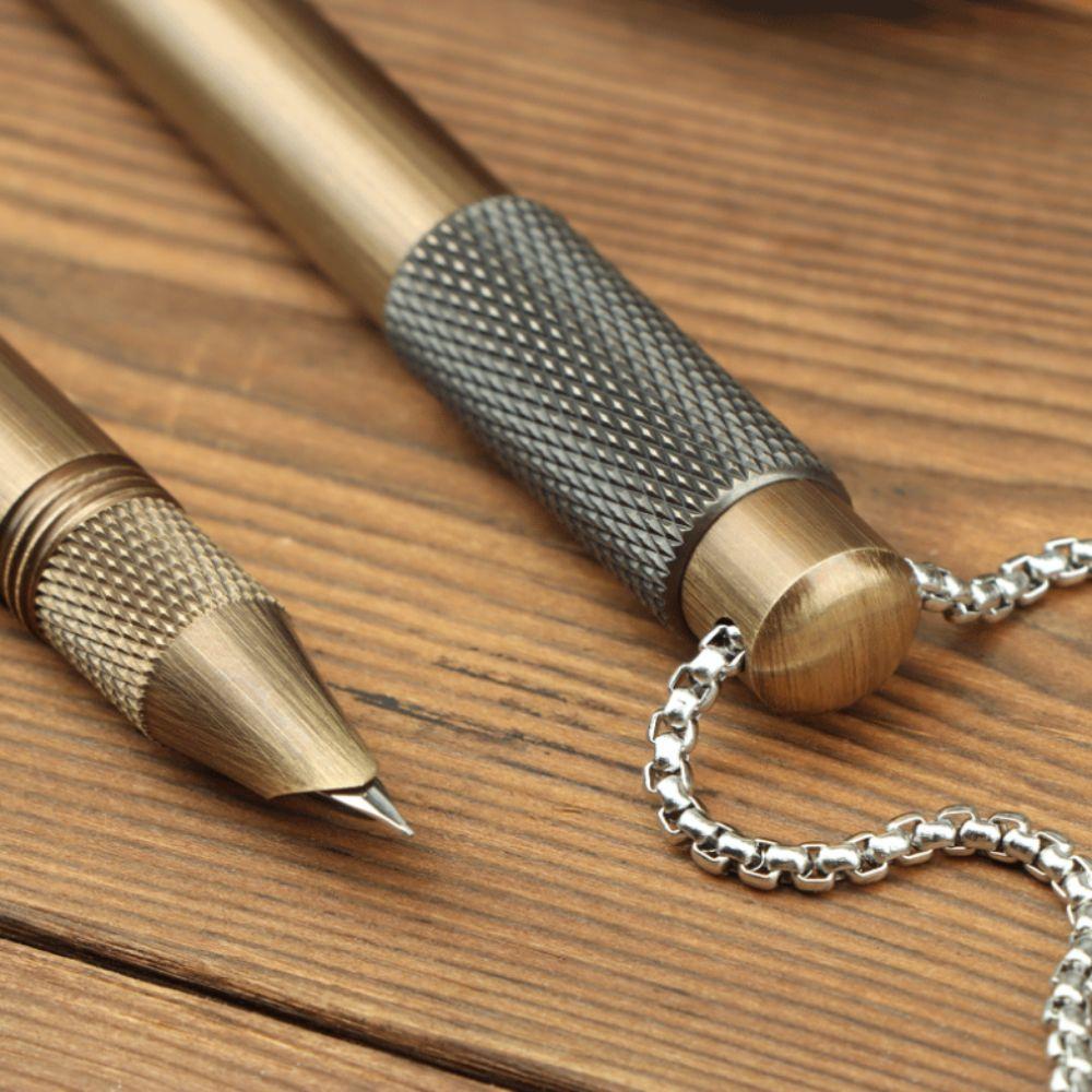 Vintage Füllfederhalter 0,5 mm Halsketten Füllfederhalter Persönlichkeit Mini Taschenstift Geburtstagsgeschenke