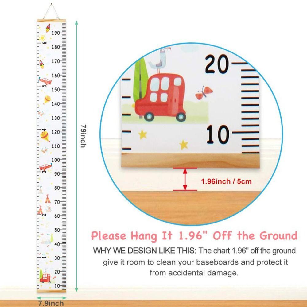 Removable Children's Height Ruler Wall Hanging Height Measuring Chart  for Kids Child Room
