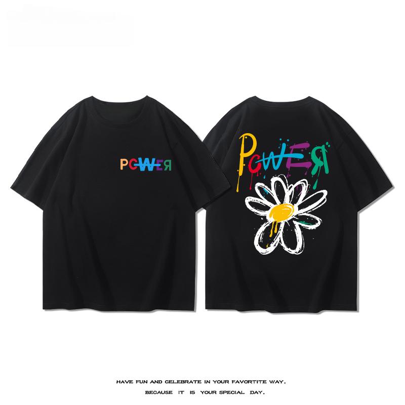 

2025 Новая летняя футболка с коротким рукавом для мужчин и женщин, студенческая молодежная футболка высокого качества для мужчин и женщин XXXL