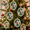 Holiday Hanging Decorations Santa Riding Horse Christmas Ornament, Acrylic Pendant with String, Festive Party Supplies Tree Decor for Living