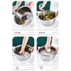 Multifunctional Stainless Steel Grating and Mixing Basin for Vegetables and Fruits