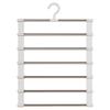 Stainless Steel Multi-Layer Folding Pants Rack Ladder with Clips