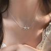 Imple Tarfih Pearl Necklace Female Niche Unique Deign Ene Collarbone Cha Temperament Veratile Exquiite Tar Acceorie