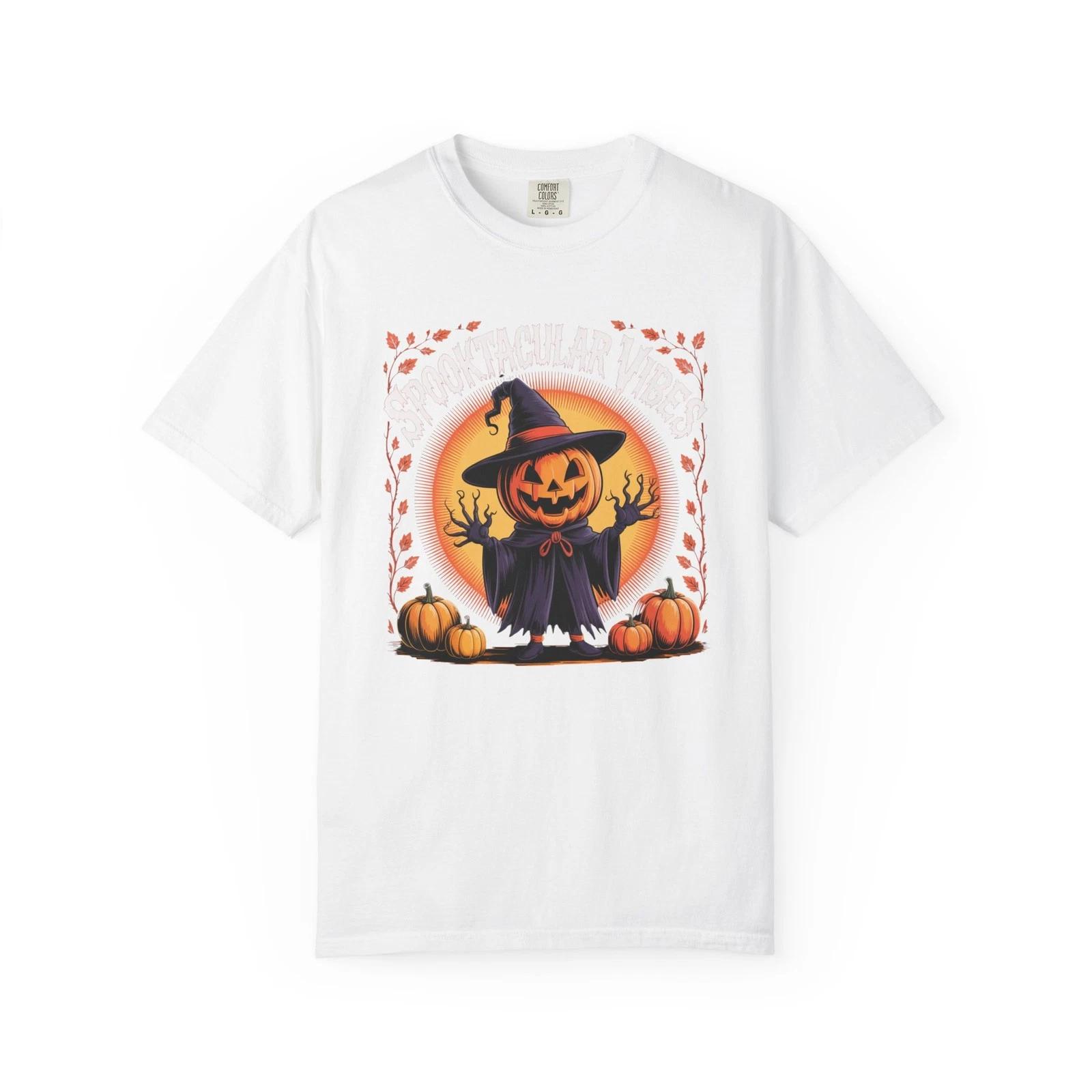 Spooky Scarecrow T-shirt for Halloween, , Pumpkin Shirt, Halloween Costume, L