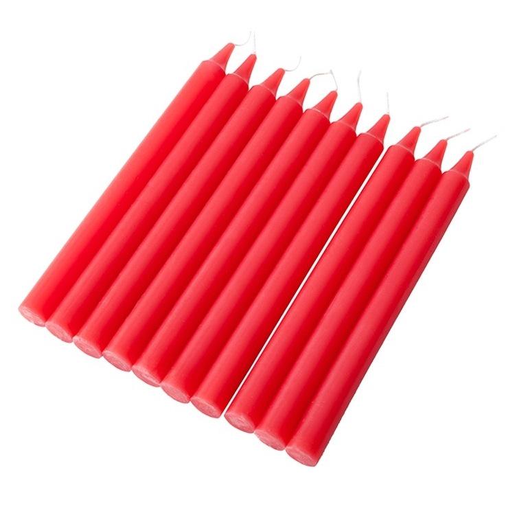 Red & White Smokeless Odorless Candles: Romantic, Emergency & Holiday Lighting