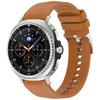 Flexible Silicone Watch Band Straps With Leather Accent For 40mm 44mm 46mm Models Comfortable Daily Wear Gym To Office