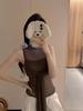 Women's Sexy Mesh Splice Bowknot Sleeveless Top