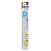 Kutsuwa Left-Handed Acrylic Straight Ruler 18cm with Grid Scale 10-Pack HSS181L-10P