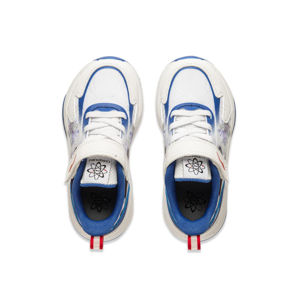 Li Ning Kinder Logo Color Block Low Top Freizeitschuhe Kinder Sneaker Blau YKNU072-3