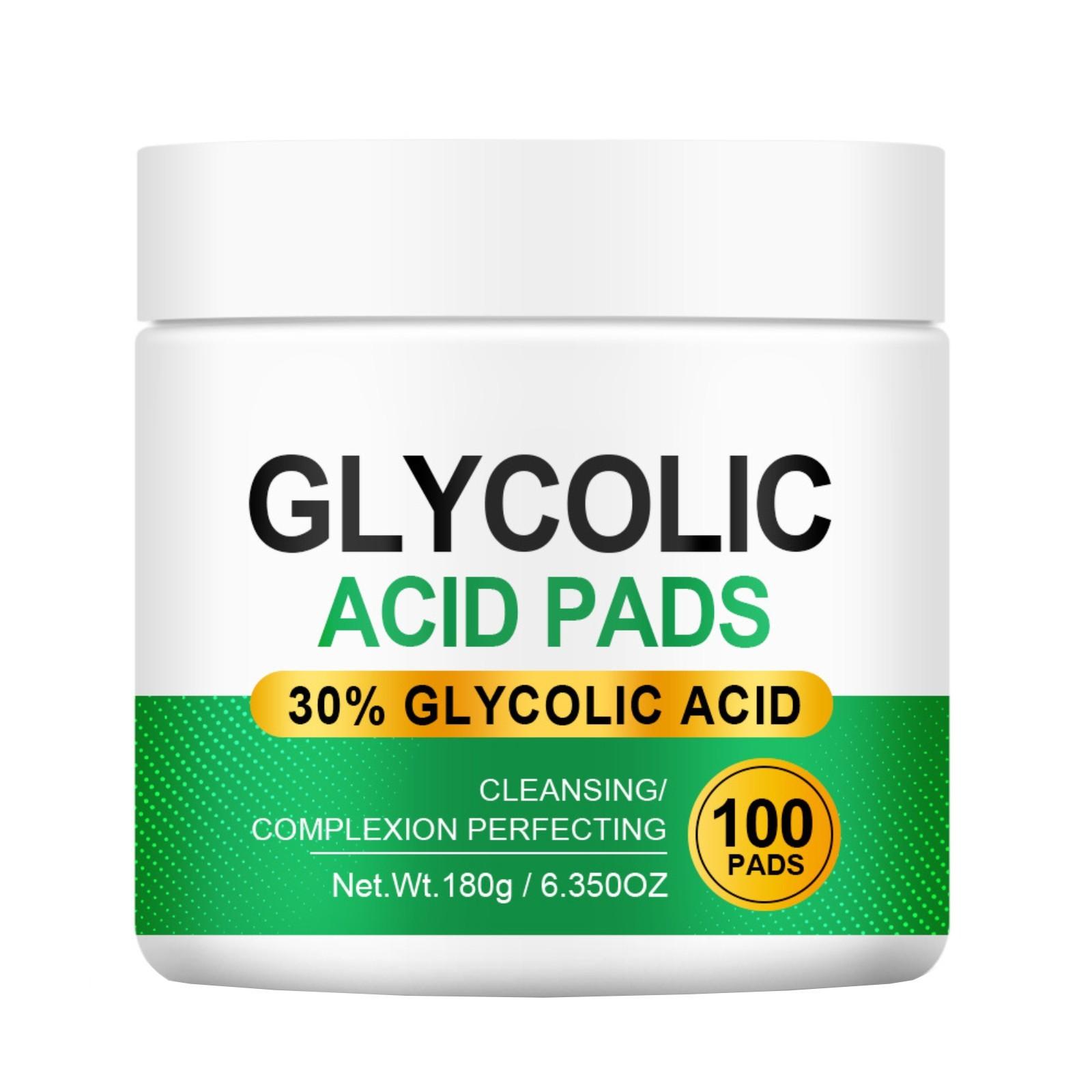 

Салфетки с гликолевой кислотой для ухода за кожей, отшелушивания, очищения пор лица, уменьшения акне, 100 подушечек по 20 мл One Size белый