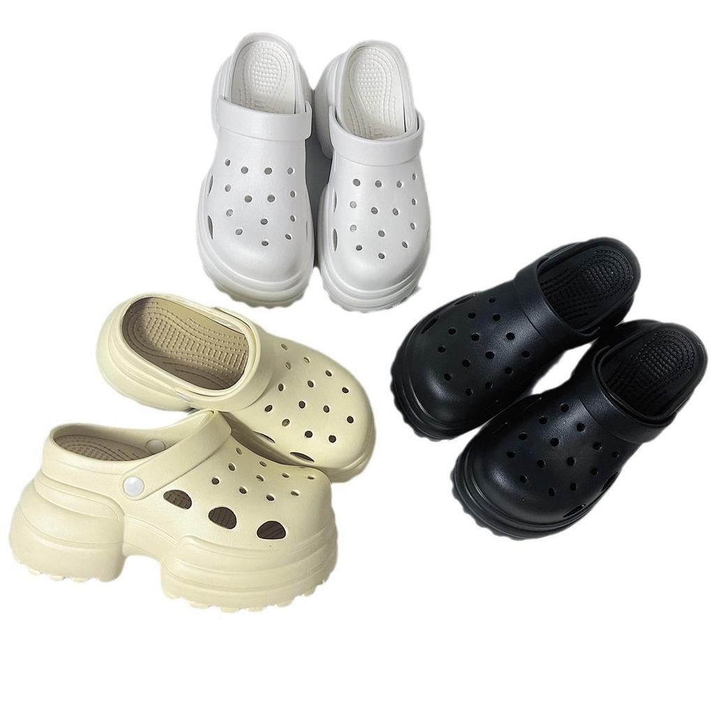 Summer DIY Thick Sole Garden & Beach Sandals with Eva High Heel & Convertible Design