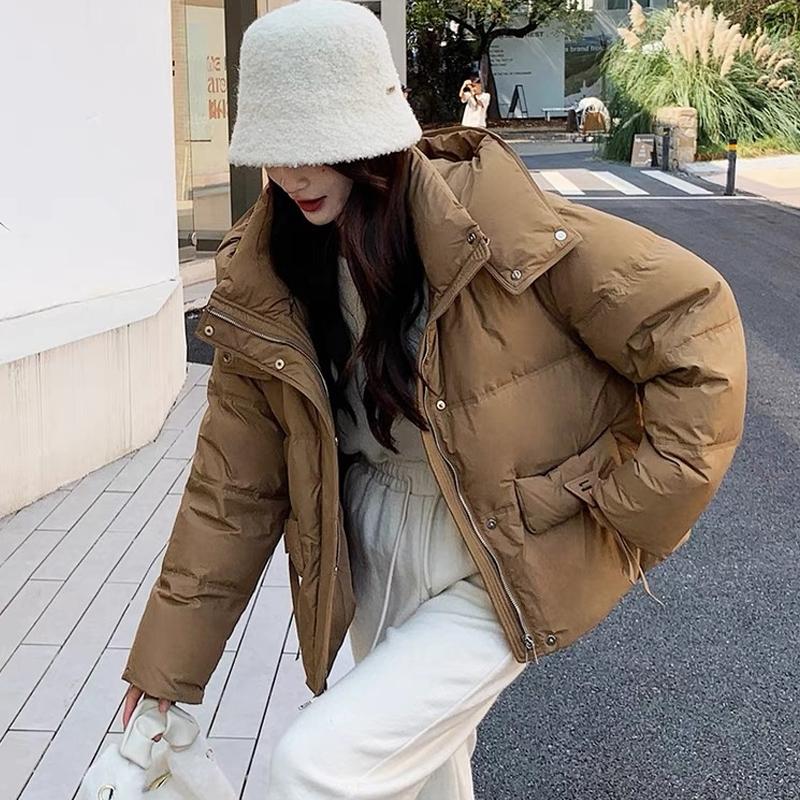 Down Jacket Hooded Women'S Winter Short 2024 New Fashion White Duck Down Plus Size