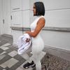 Μάρκα Φθινόπωρο 2025 Γυναικεία Street Style Ολόσωμη Φόρμα από Πολυεστέρα με Χοντρό Casual Παντελόνι