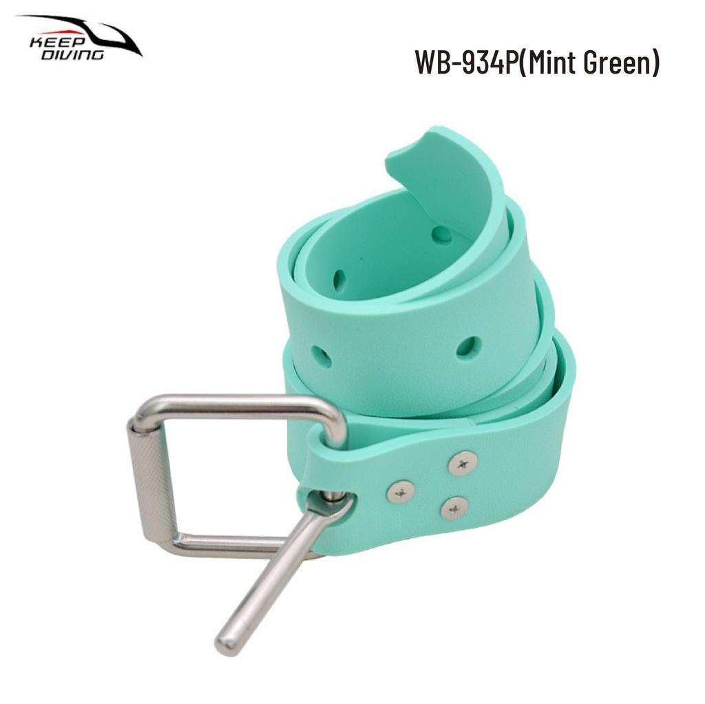 Adjustable Silicone Quick-Release Scuba Dive Belt with Lead Blocks