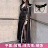 Halloween costume sexy witch costume dark European and American babes slim robe nightclub cosplay costume